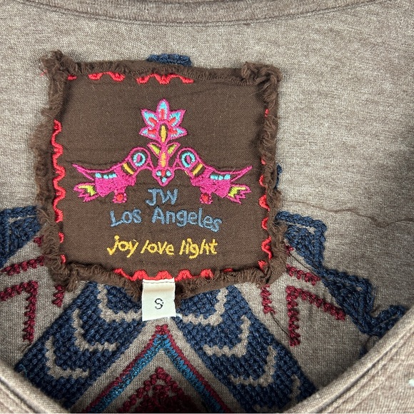 Johnny Was Blouse Womens Small Long Sleeve Scoop Neck Embroidered Tunic boho - Picture 2 of 8